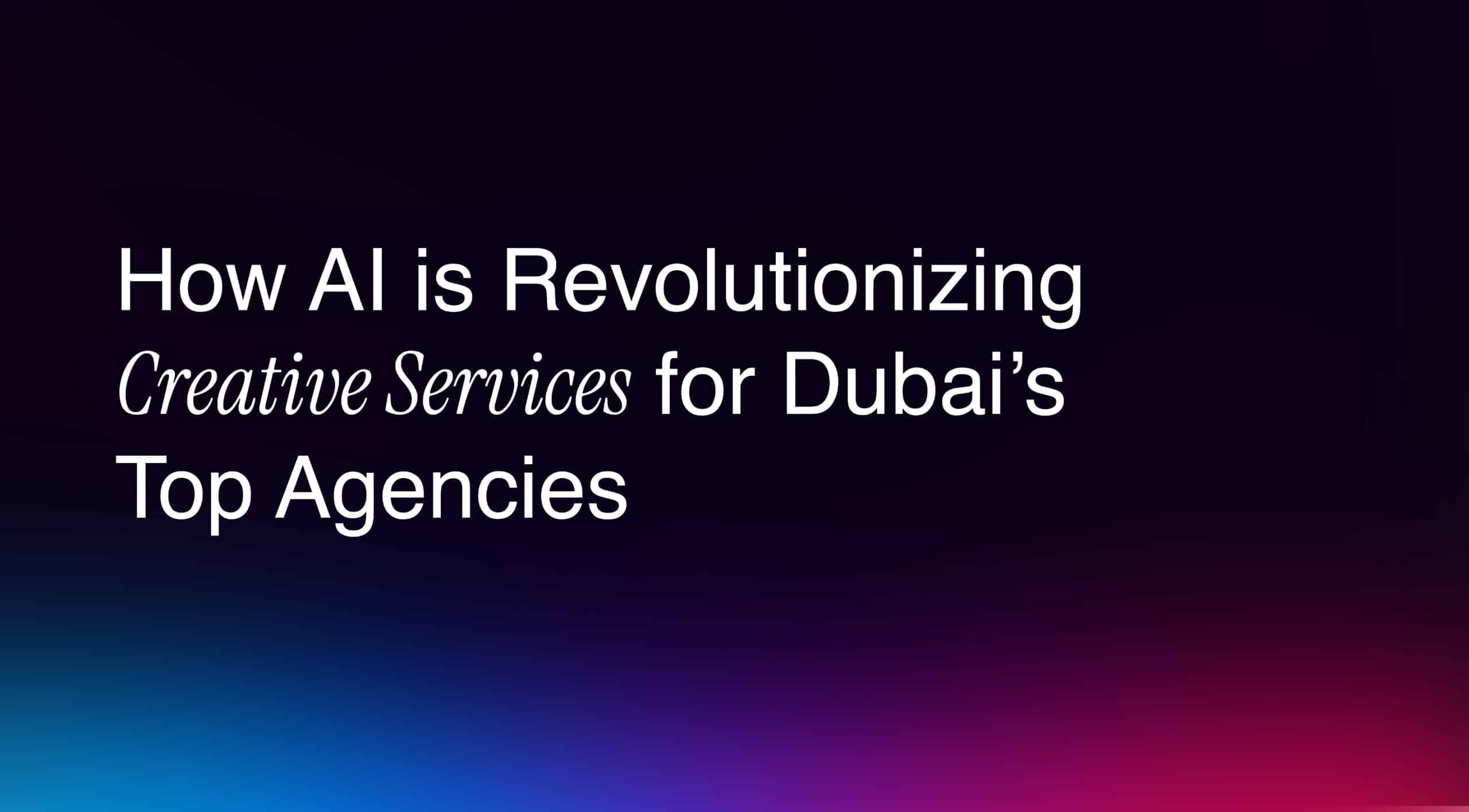 Dubai's top Creative agency