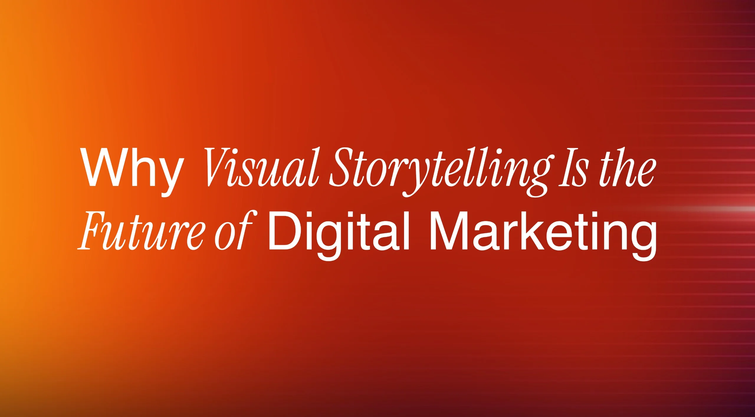 Visual Storytelling