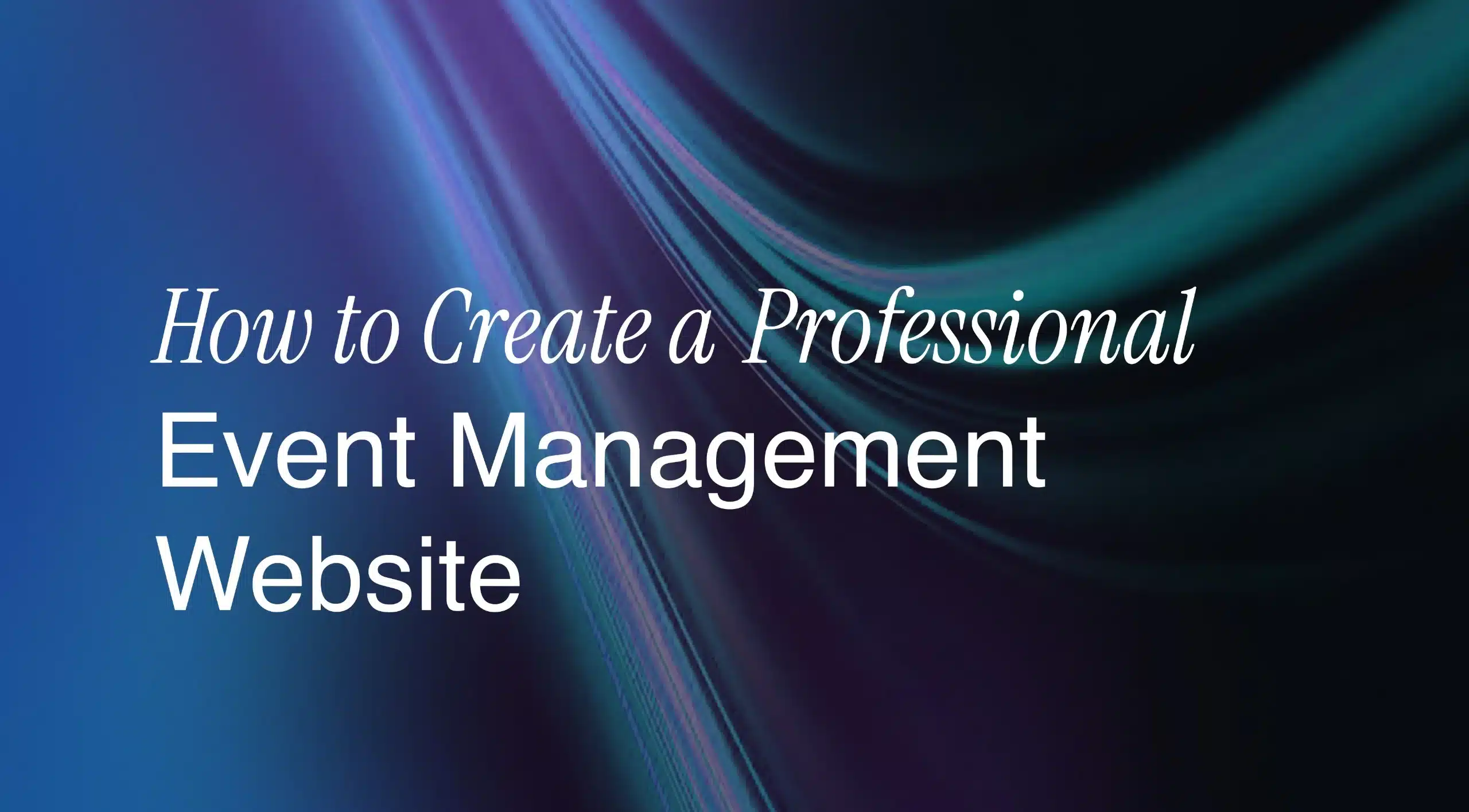 Event Management Website